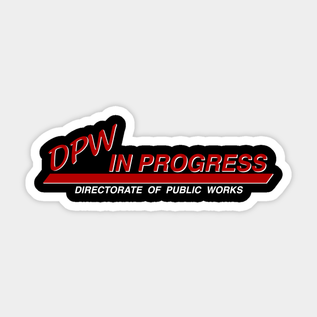 West Point DPW Logo (dark) Usma Sticker TeePublic